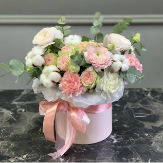 Set of 3 round boxes Light Pink