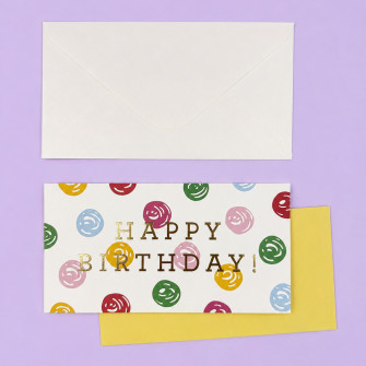 Greeting card with envelope "Watercolor"
