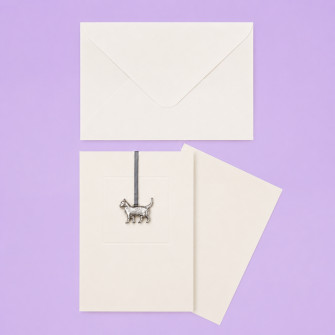 Greeting card with envelope "Silver"