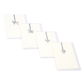Greeting card with envelope "Silver"
