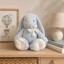 Soft toy Rabbit with a bow Light blue