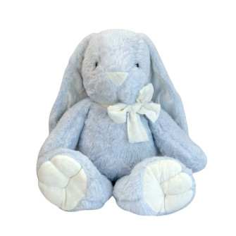 Soft toy Rabbit with a bow Light blue