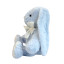 Soft toy Rabbit with a bow Light blue