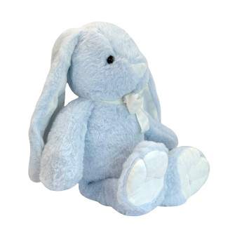 Soft toy Rabbit with a bow Light blue