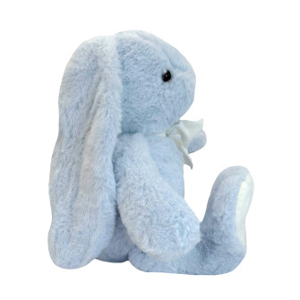 Soft toy Rabbit with a bow Light blue