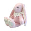 Soft toy Rabbit with a bow Pink