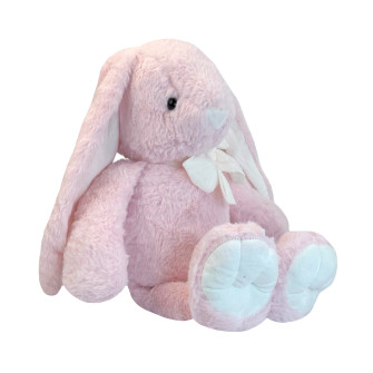 Soft toy Rabbit with a bow Pink