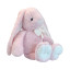 Soft toy Rabbit with a bow Pink