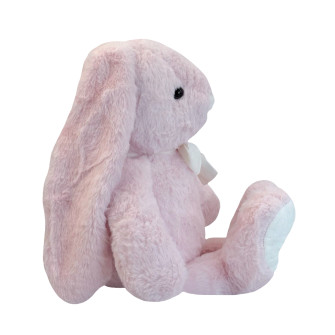 Игрушка мягкая Кролик с бантиком Розовый