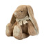 Soft toy Rabbit with a bow Beige