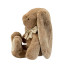 Soft toy Rabbit with a bow Beige