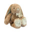 Soft toy Rabbit with a bow Beige