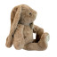 Soft toy Rabbit with a bow Beige