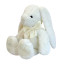 Soft toy Rabbit with a bow White