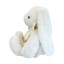Soft toy Rabbit with a bow White