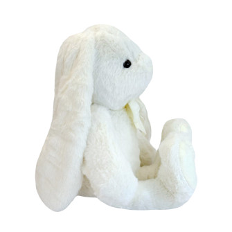 Soft toy Rabbit with a bow White