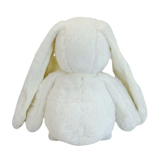 Soft toy Rabbit with a bow White