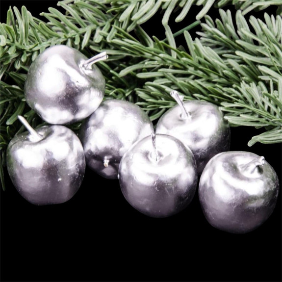 Small apple 3.5 cm silver