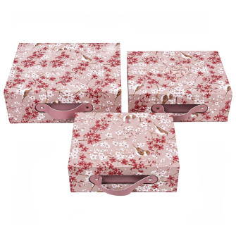 Set of gift boxes "Sakura" with 3 pieces
