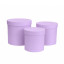 Set of 3 round boxes Lilac