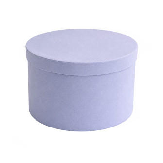 Set of 10 round velvet boxes Dusty lavender