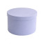Set of 10 round velvet boxes Dusty lavender
