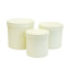 Set of 3 Ivory Round Boxes