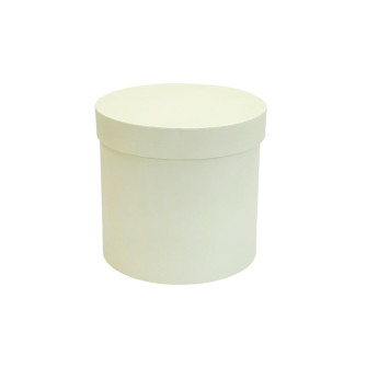 Set of 3 Ivory Round Boxes
