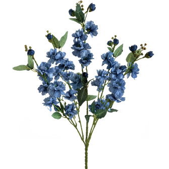 Artificial bouquet of matthiola terry blue