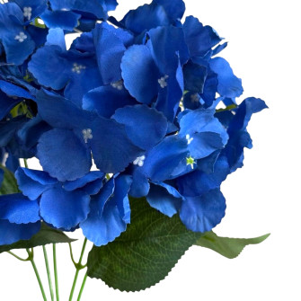 Artificial Hydrangea Bouquet Blue