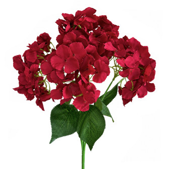Hydrangea bouquet artificial Red