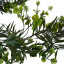 Artificial leaf garland with cones