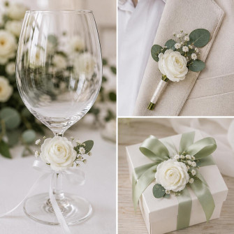 Eustoma flower heads White