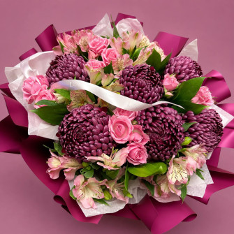 Плитка матовая двусторонняя в рулони 65см х 7м Purple Magenta