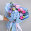 Matte film in a roll of 65 cm x 8 yards Icy Blue