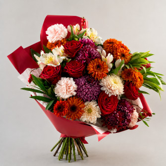 Плитка матовая двусторонняя в рулоне 65см х 7м Lava Red