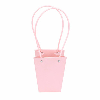 Paper trapeze bags for peach flowers