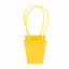 Paper trapeze bags for flowers Yellow