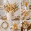 Dried flower Cephalaria colored in assortment