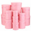 A set of tubes for flowers with 13 pcs Pink