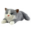 Soft toy Sunny the cat, gray and white with sound effects, 38cm