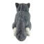Soft toy Sunny the cat, gray and white with sound effects, 38cm