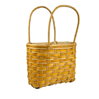 Square basket natural Yellow