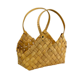 Set of 2 natural basket bags