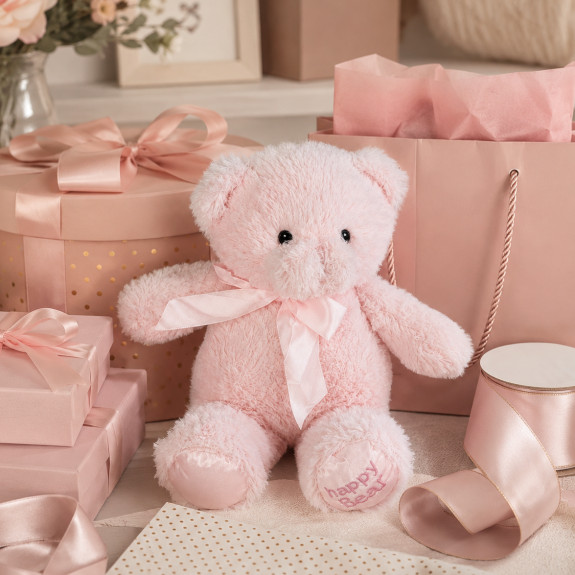 Soft toy Teddy Bear Richard Pink