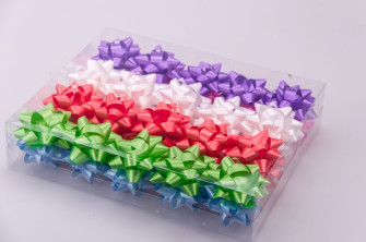 Star bows 6 centimeters. 40 pcs