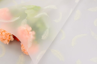The film "Feathers" (yellow) is matte in a roll