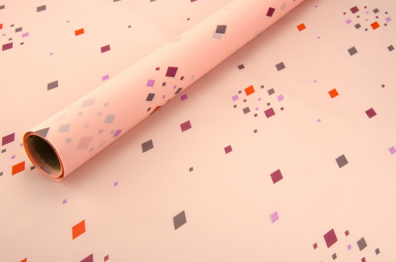 The film "Rhombus" (peach) matte in a roll