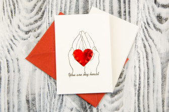 Листівка  9,5 см × 14 см серії «Love»