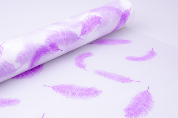 The film "Feathers" (white) is matte in a roll